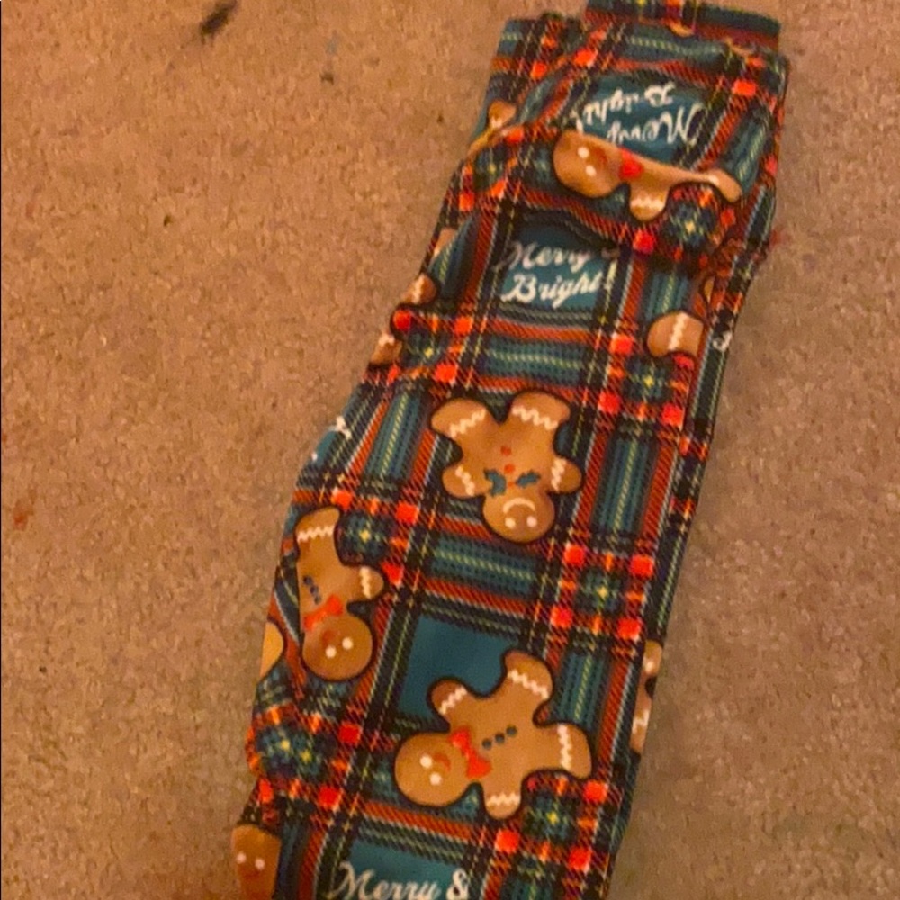 christmas velvet leggings